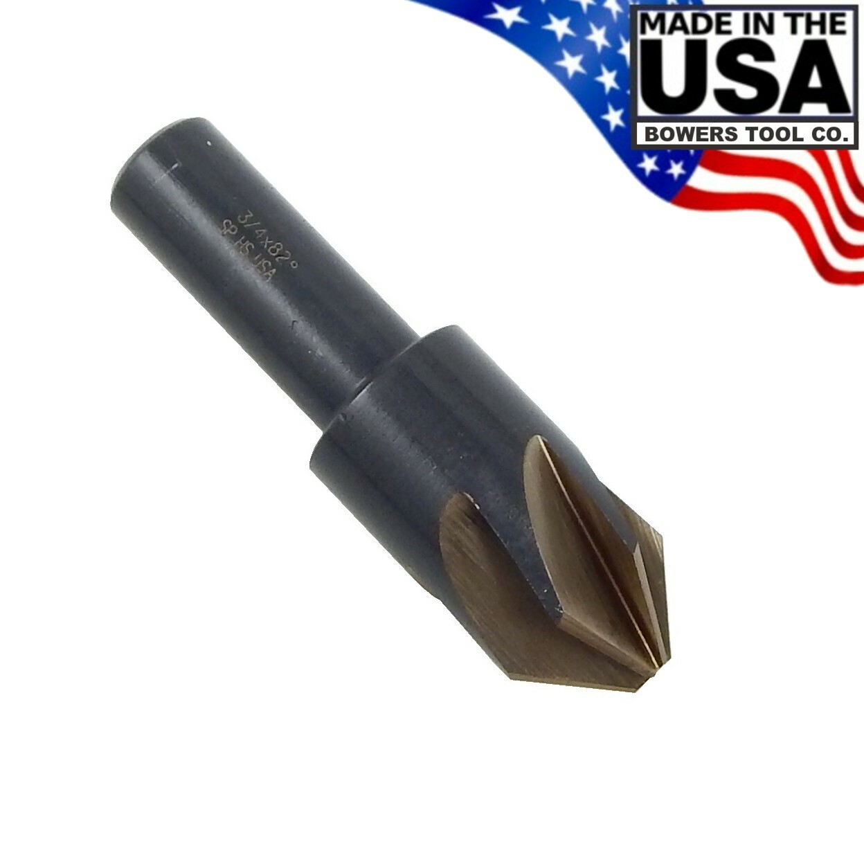 Norseman 3/4" Countersink 82 Degree 6 Flute Hi-Molybdenum M7 Made in USA 67750 gallery