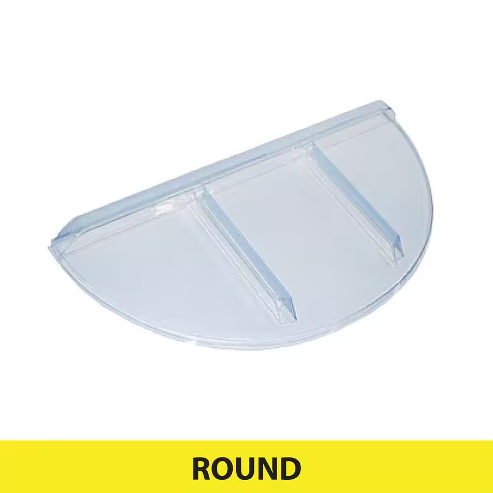 Flat Round Window Well Cover 39 In. W X 17 In. D X 2-1/2 In. H Economy gallery
