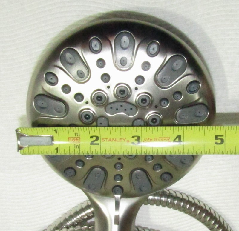 High Pressure Shower Head Hand Held Modified 10.5gpm Brushed Nickel gallery