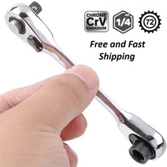 1/4″ Mini Double-Ended Quick Socket Ratchet Wrench Rod Screwdriver Bit Tools..