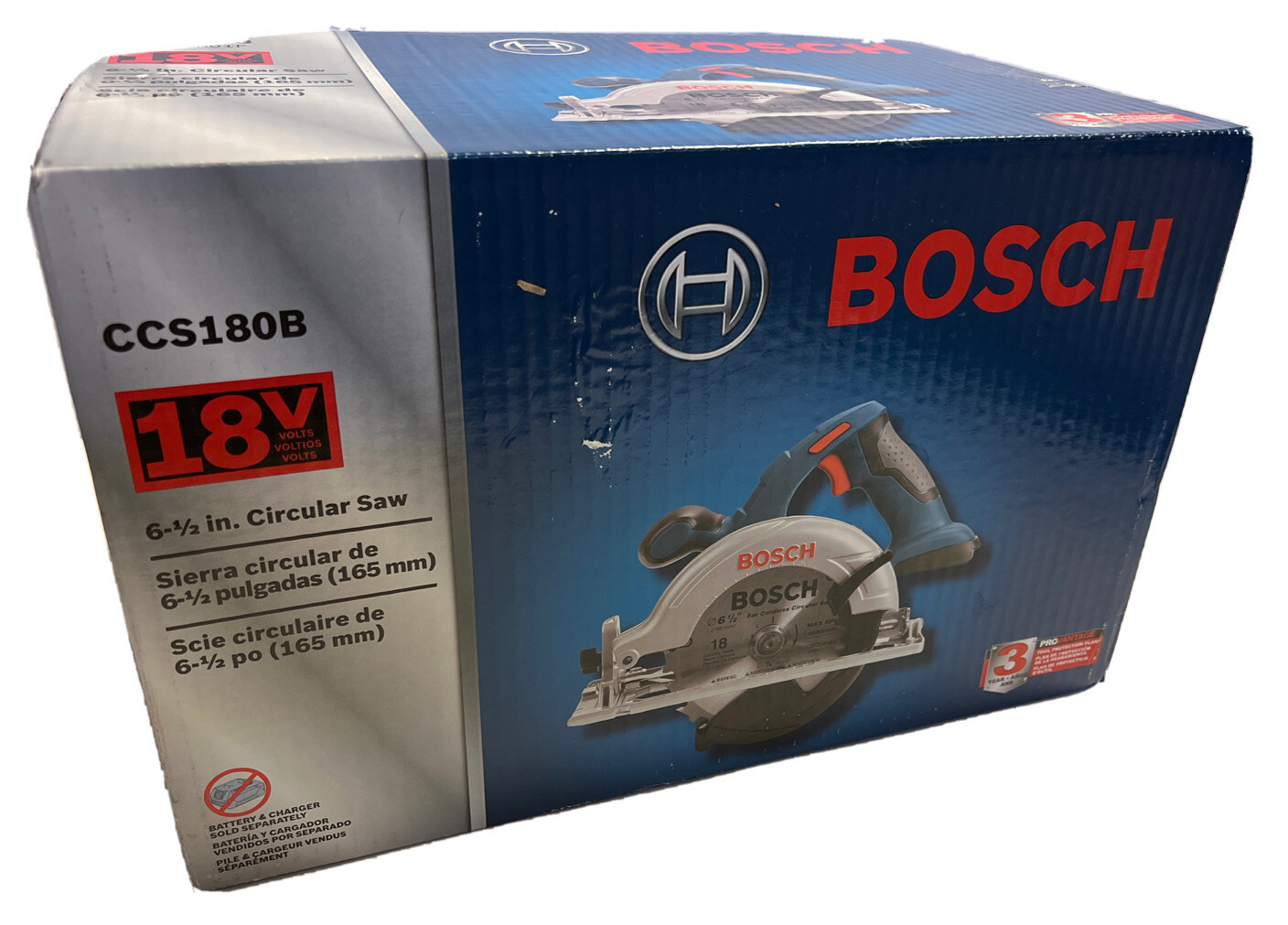 BRAND NEW BOSCH CCS180B 18V 18 Volt Lithium-Ion 6-1/2" Circular Saw (TOOL ONLY) gallery