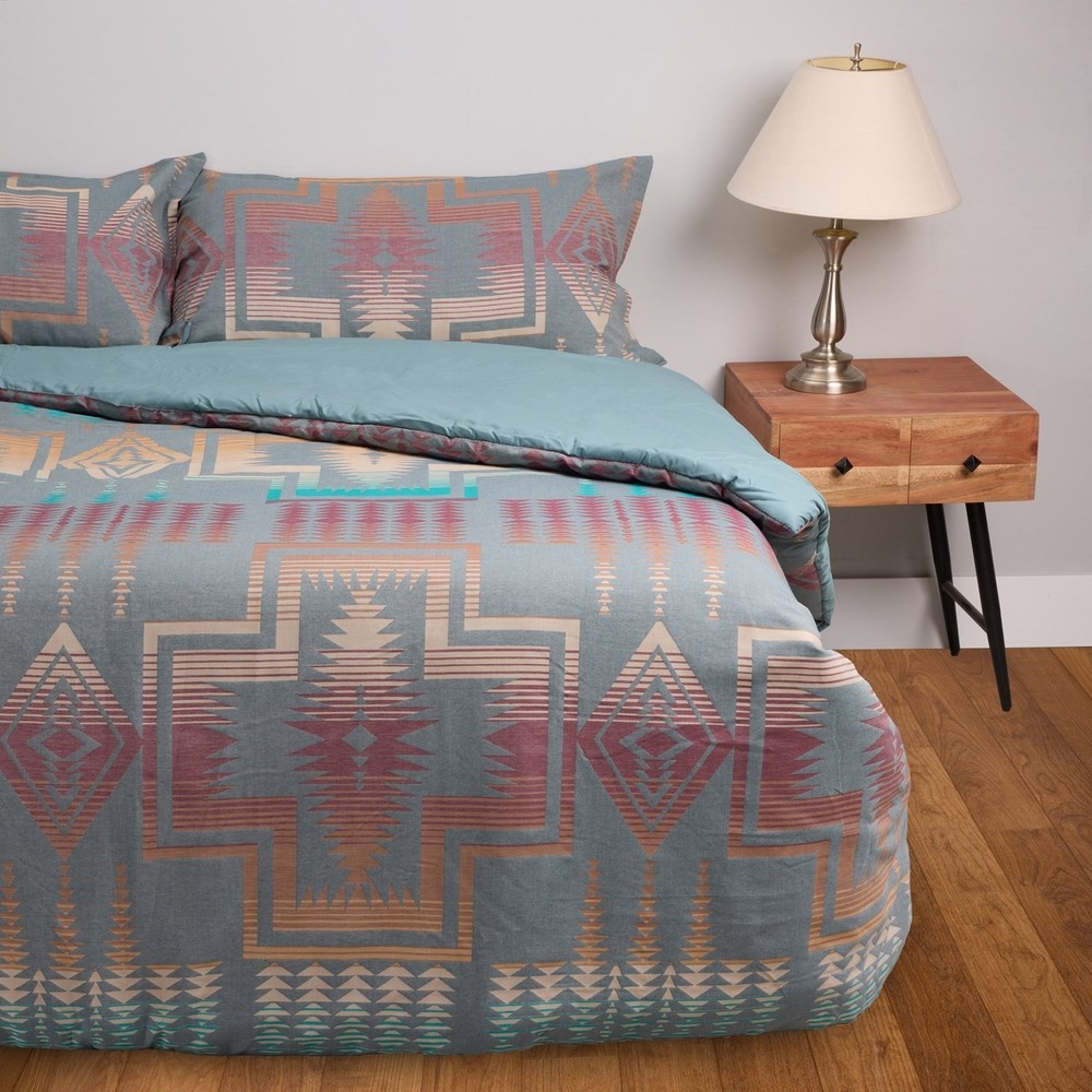 Pendleton Queen Harding Comforter + 2 Shams Set, 100% cotton, New w/ Tags