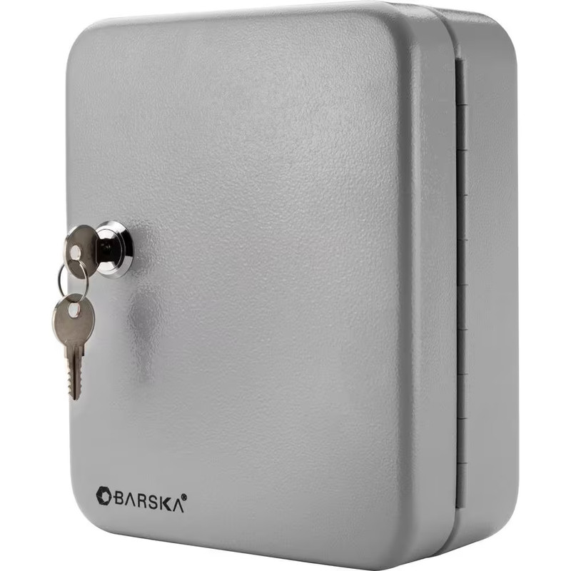 Barska Key Lock Box Safe 20 Position Steel Wall Mount Cabinet Gray Hooks gallery