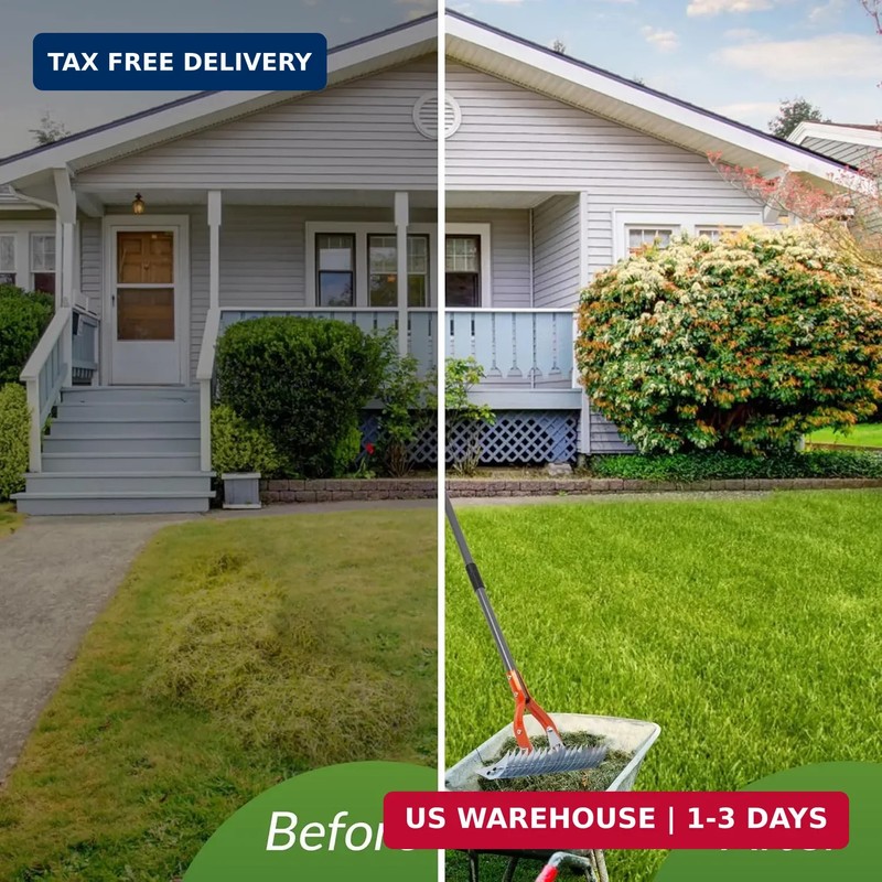Thatch Rake for Lawn, 15-Inch Dethatcher Rake with Adjustable Sectional gallery