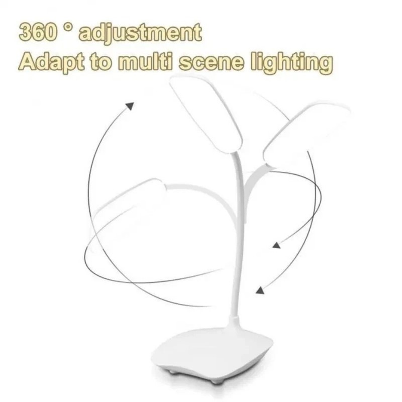 USB LED Desk Light Dimmable Bedside Reading Lamp Rechargeable Touch Control -&=# gallery