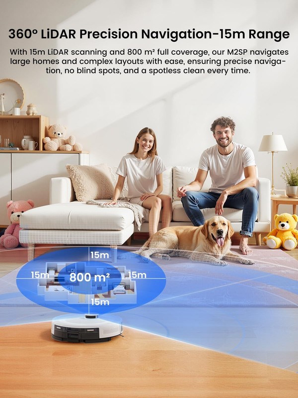 Robot Vacuum and Mop Combo, 8 Weeks Self-Emptying with Dual Dustbin Options, ... gallery