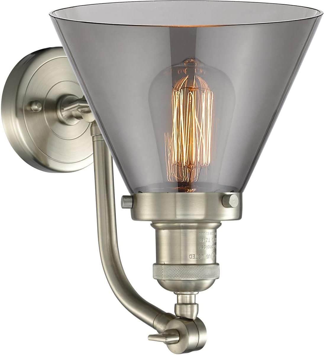 Brushed Satin Nickel 1-Light Sconce by 515-1W-SN-G43 gallery