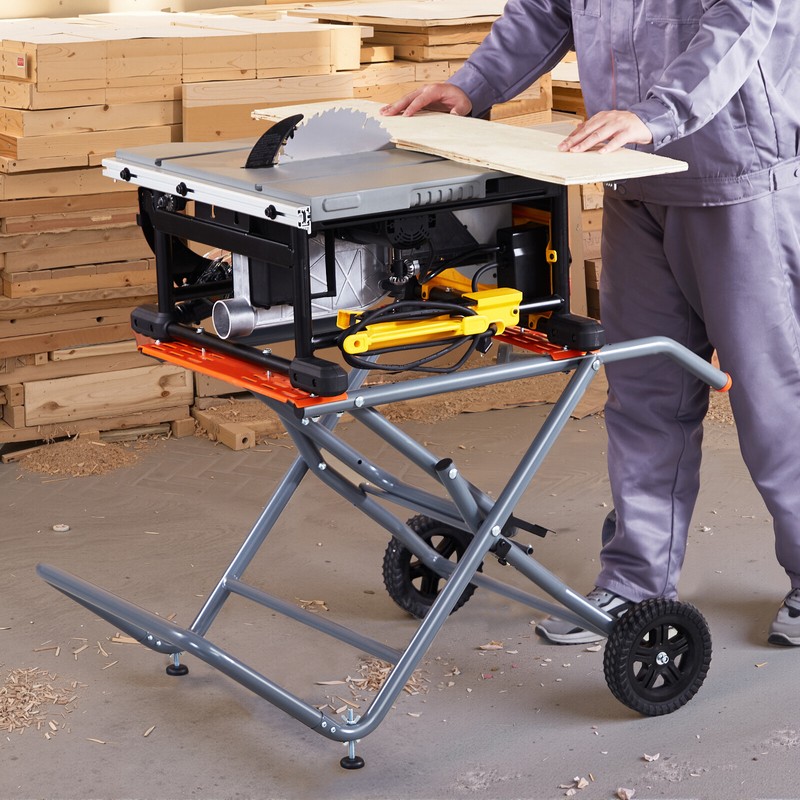 Portable Table Saw Stand with Wheels 350 lbs Load Capacity Rolling Foldable gallery