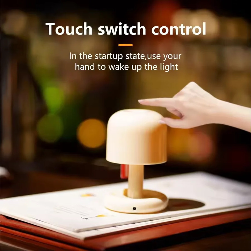 Mini Desktop Sunset Night Lamp Creative USB Rechargeable Mushroom Style Led Nigh gallery