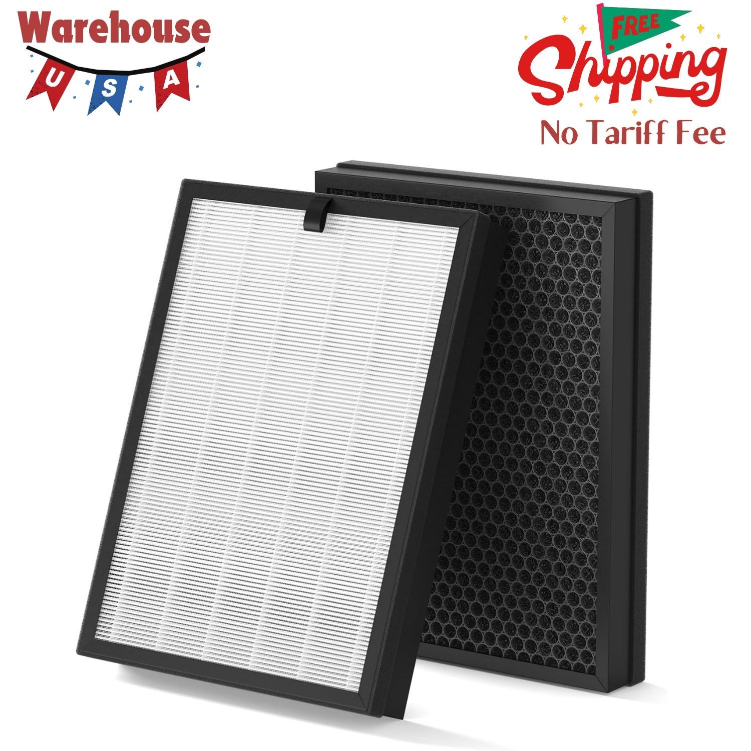 2 Pack 400 Replacement Filter for Puroair 400 Air Purifier, 3-in-1 True HEPA 14 gallery