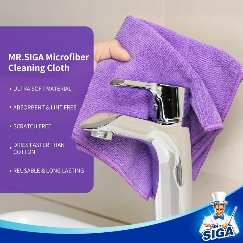 Microfiber Cleaning Cloths, All-Purpose Microfiber Towels, Streak Free Cleaning gallery