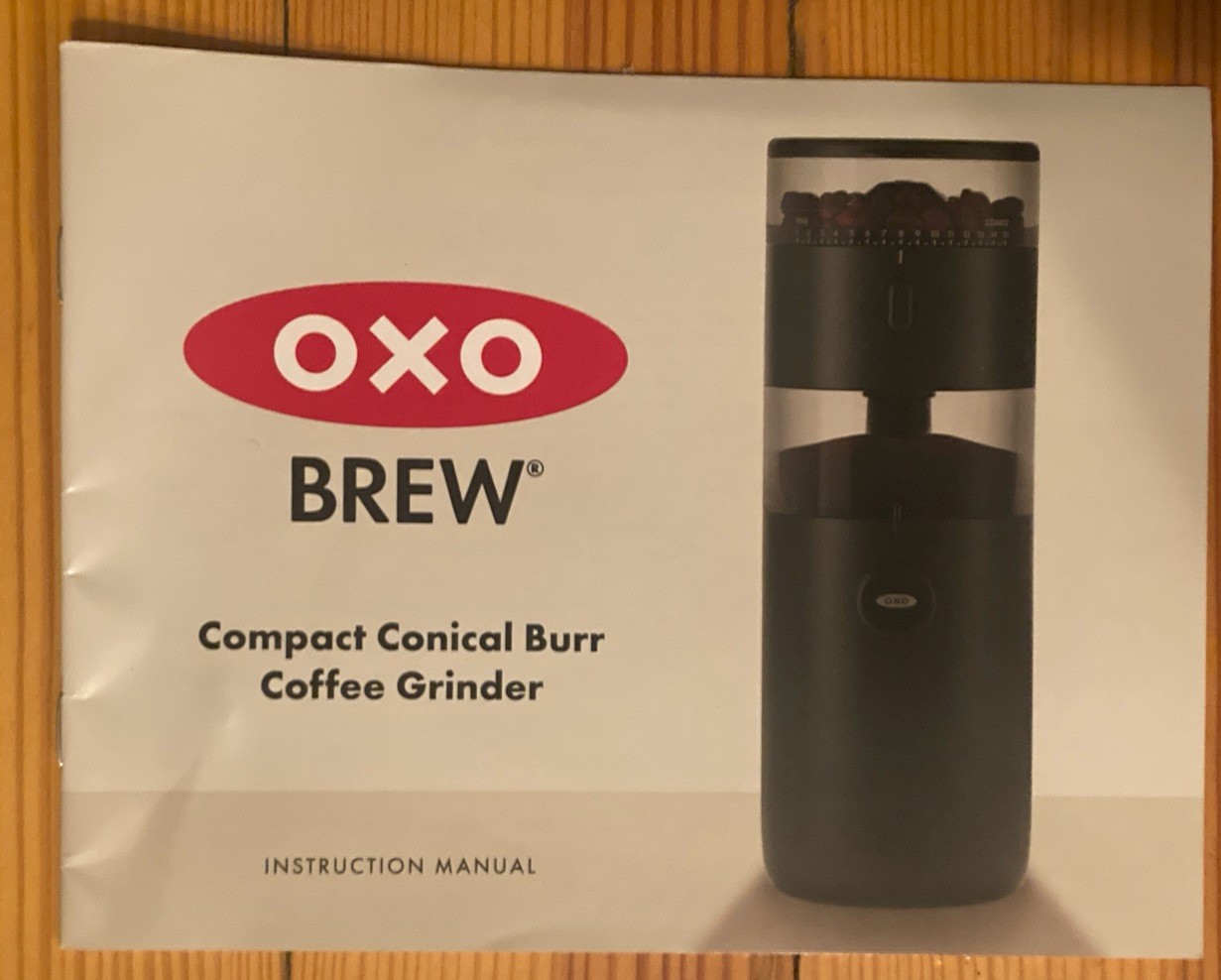OXO Brew Compact Conical Burr Coffee Grinder 8720800 Part NEW Instruction Manual gallery