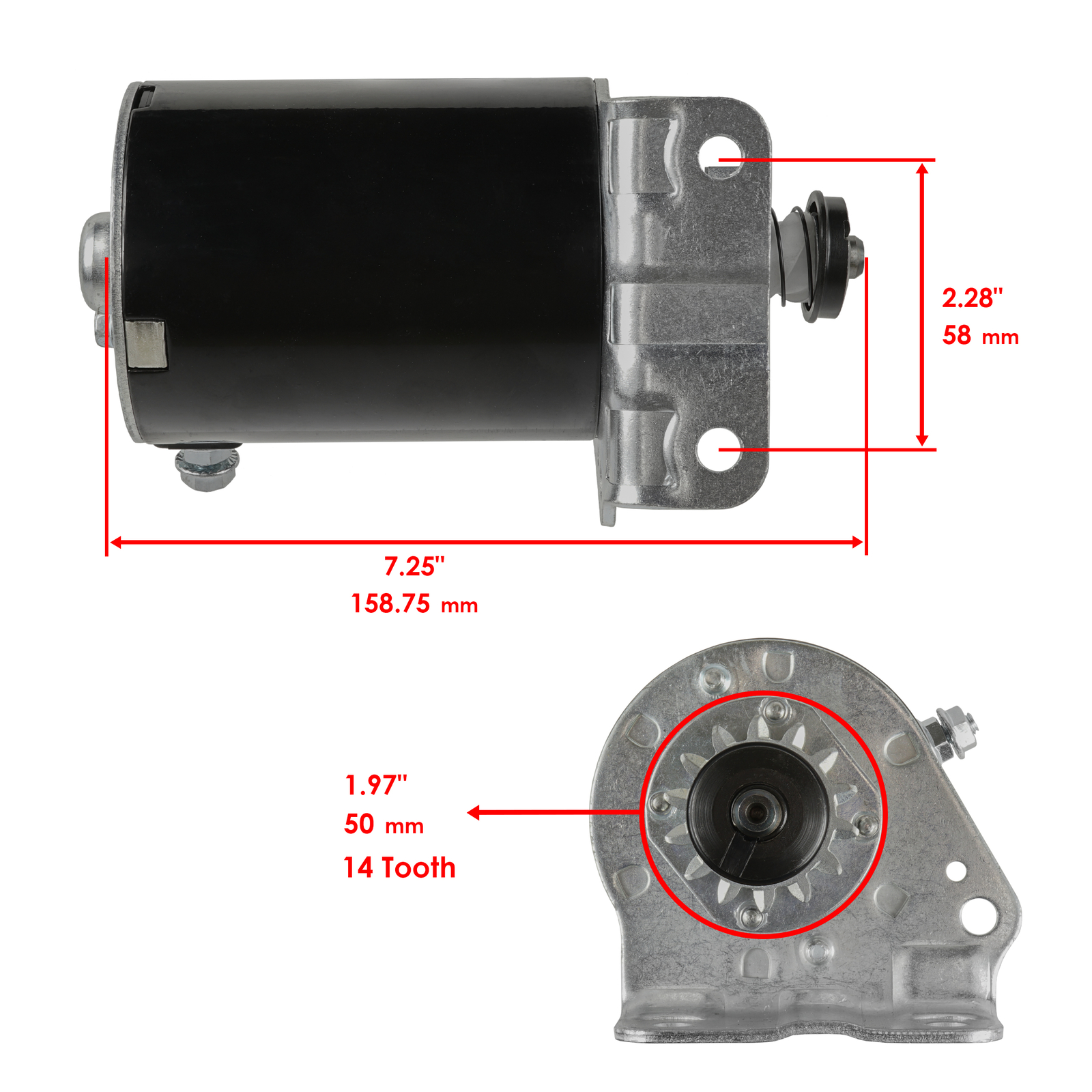 Caltric Starter And Relay For John Deere Tractor Lawn L100 D120 D110 D105 D100 gallery
