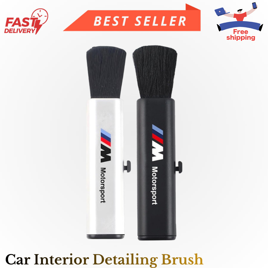 BMW Interior Detailing Brush Car Cleaning Tool 2-Mode Length gallery