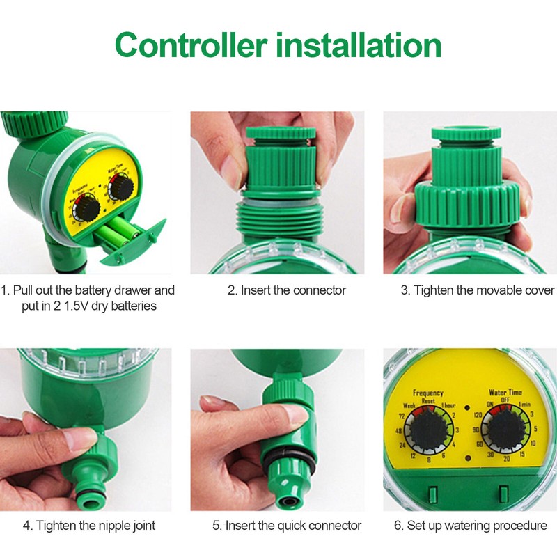 Electronic Automatic Garden Micro Drip Irrigation Watering Timer Hose Controller gallery