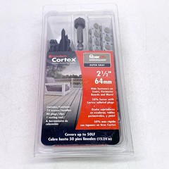 FastenMaster Cortex 2-1/2″ Fiberon Decking Hidden Fastening 75 Screws Gray Plugs