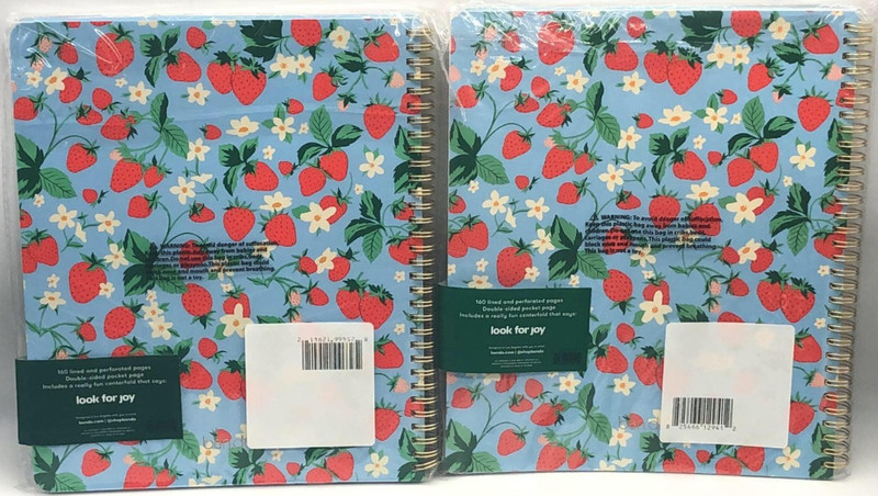 2PK Ban.do Rough Draft Large Notebook ~ 160 Lined & Perforated Pages Each ~ NEW gallery