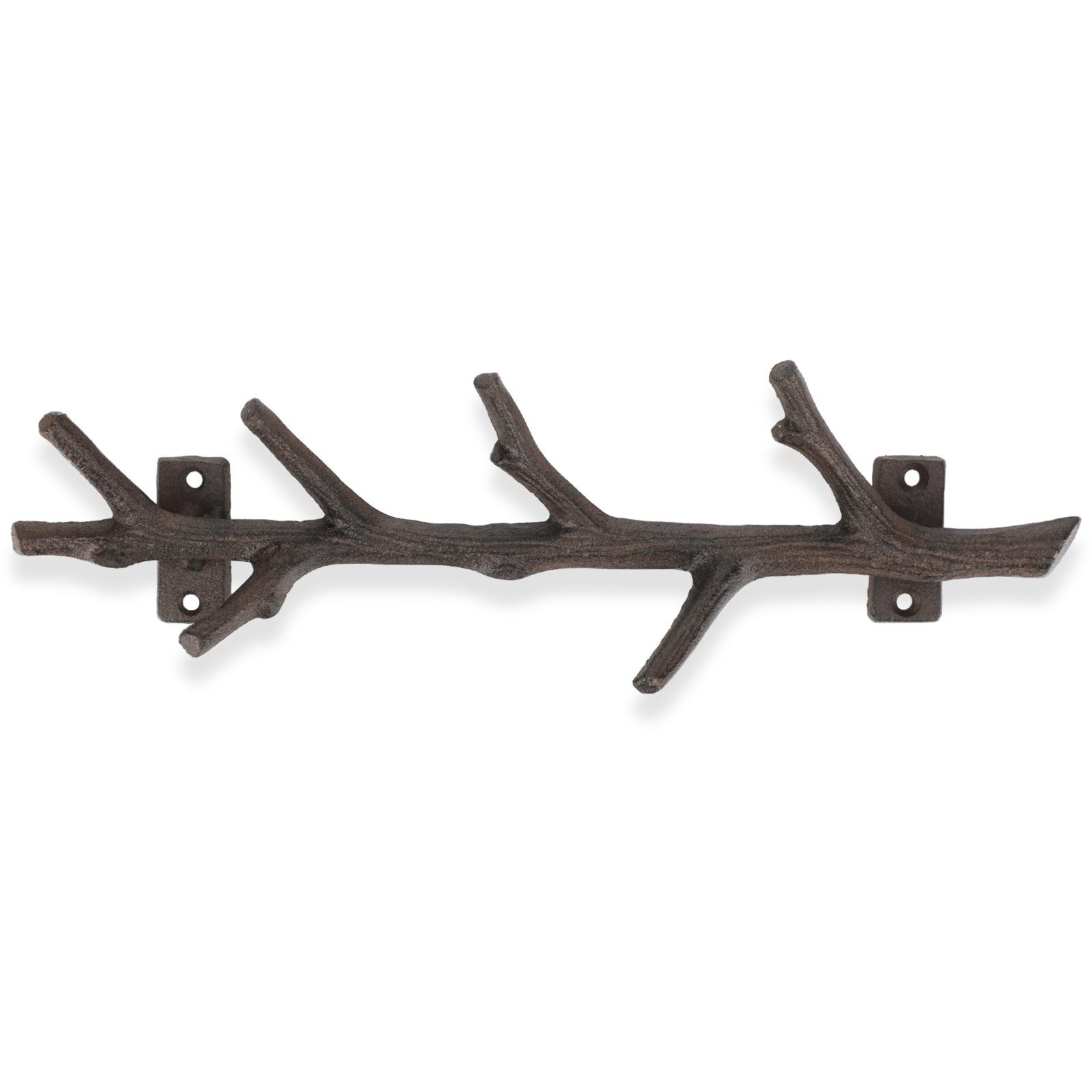 12" Cast Iron Tree Branch Vertical Coat Hat Rack Wall Mount Heavy Duty Decora... gallery