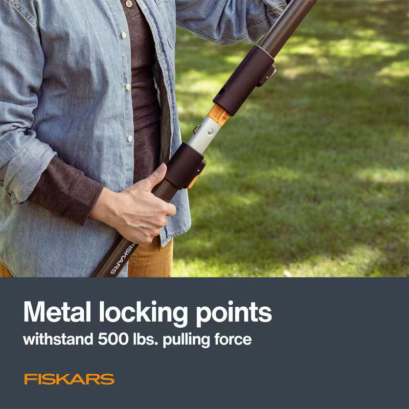 Fiskars XtendControl 15" Saw 14ft Interchangeable Pole Tree Pruner Trimmer Tool gallery