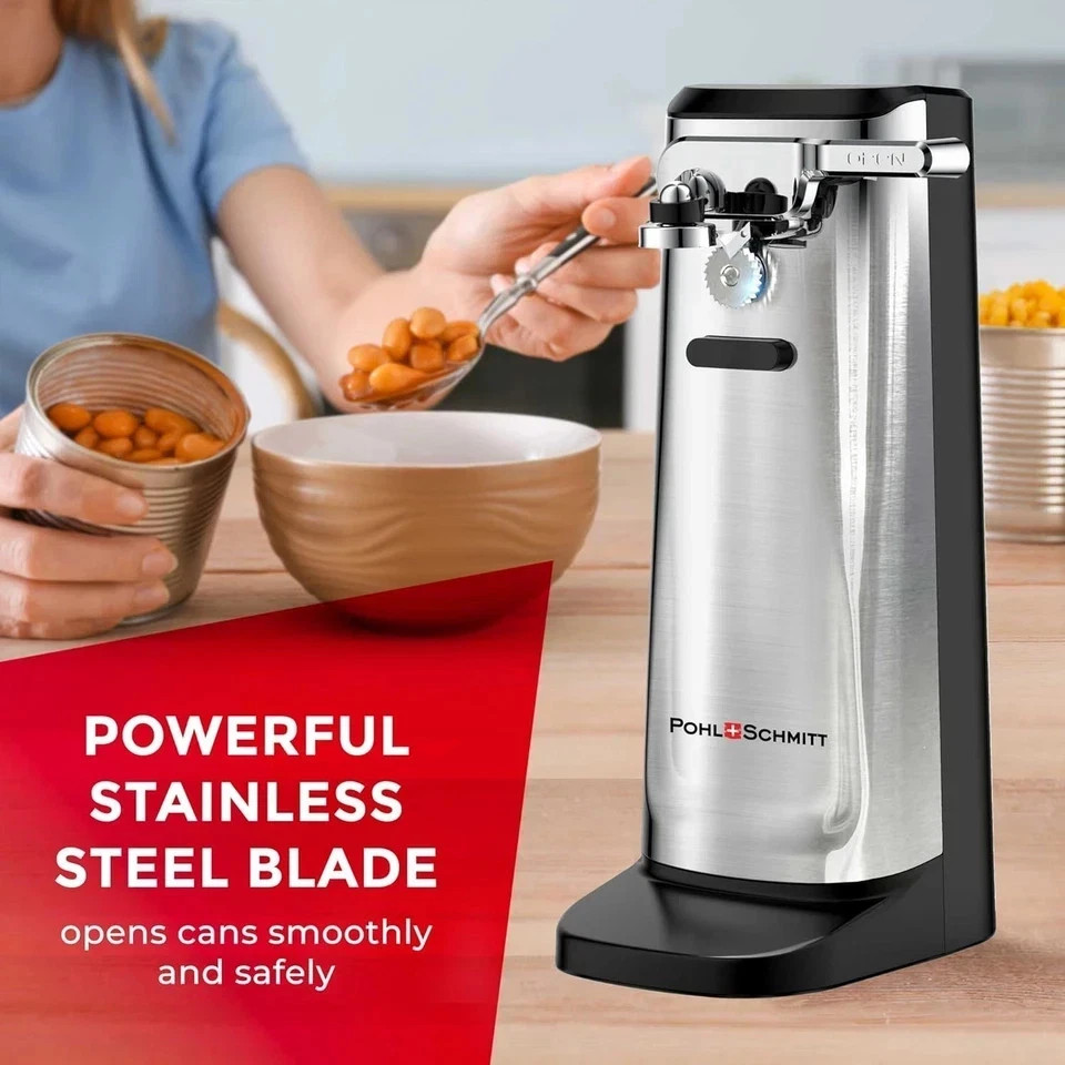 Electric Commercial Can Opener Automatic Smooth Edge Under Cabinet Heavy Duty gallery