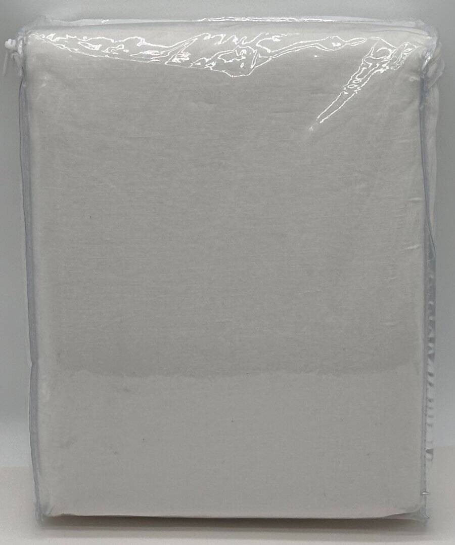 Pottery Barn Classic Belgian Flax Linen Drape Curtain (1) 100 x 108 ~ White gallery