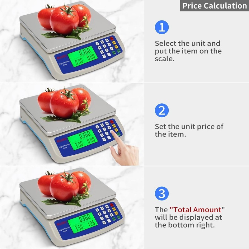 Large Digital Kitchen Scale 30KG Commercial Food Scale 66LBS for Baking Bread gallery
