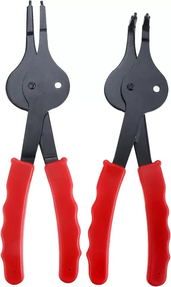12 PC Circlip Snap Ring Pliers Set Heavy Duty Heat Treated Steel Vinyl Handles gallery