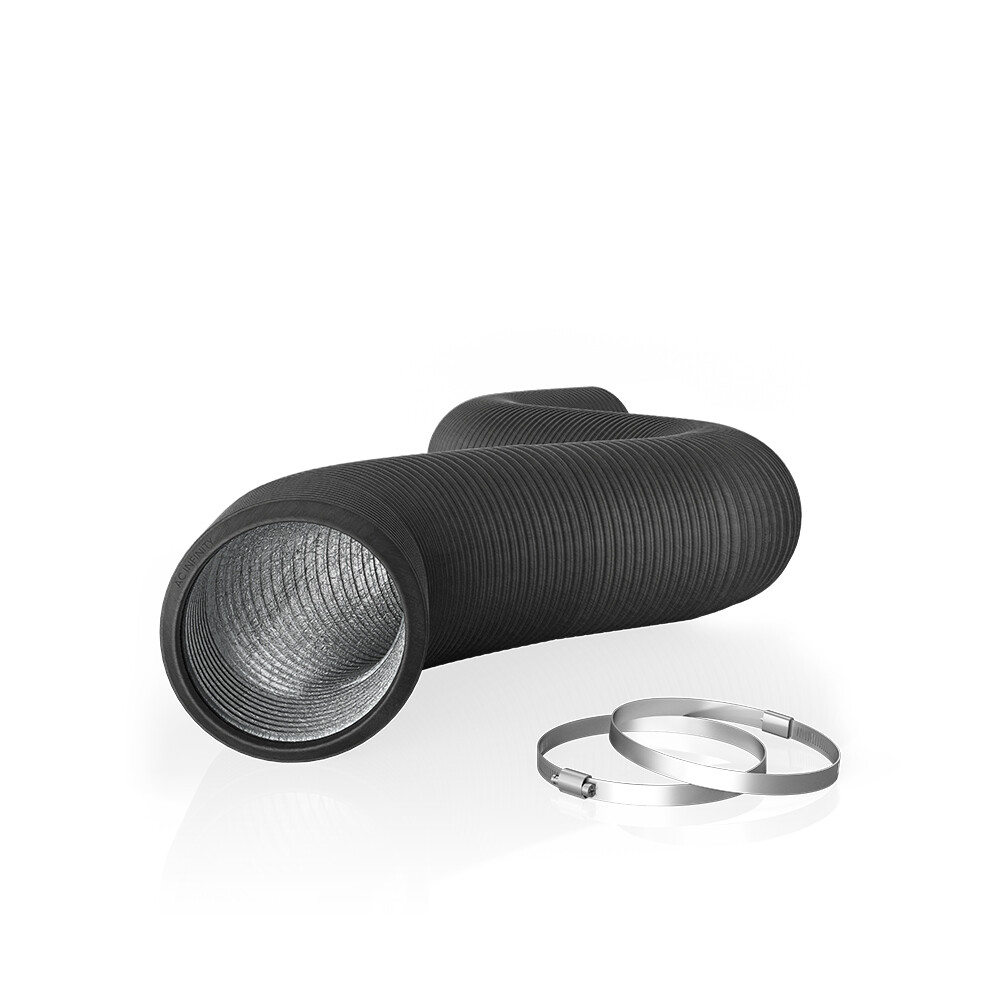 Flexible 4-Inch Four-Layer Aluminium Ducting, 8-Feet Long, Ventilation Exhaust gallery