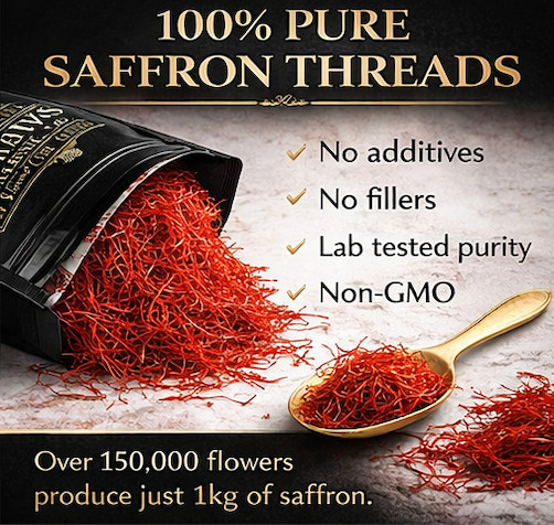Saffron Threads Kashmiri Premium Saffron Threads, Grade AAA+ Super Negin gallery