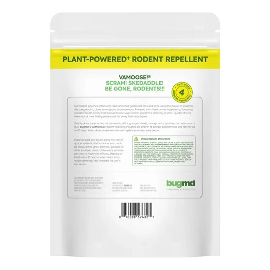 BugMD Vamoose Plus Rodent Repellent Pouches Indoor/Outdoor, 8 Pack NEW gallery