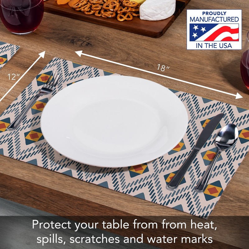 Desertscape 4-Pack Poly-Cotton Blend Placemats Manufactured in The USA gallery