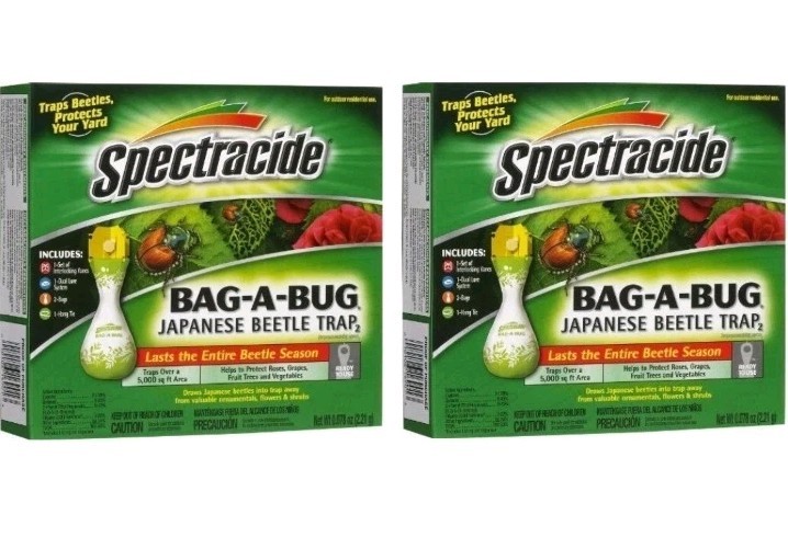 Spectricide Bag-A-Bug Japanese Beetle Trap Lot of 2 Complete Kits Ready-To-Use gallery