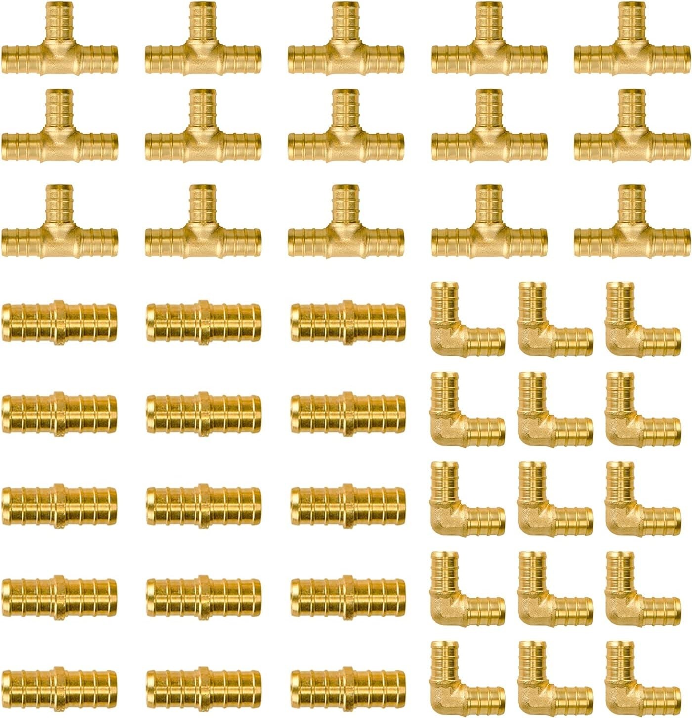 1/2" Pex Fittings, 45 PCS 1/2 Inch Pex Fittings Set, 15 Each 1/2" Pex B, 45pcs gallery