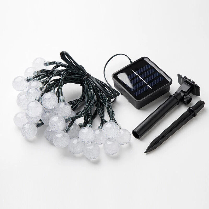 Solar Powered 30 LED String Light Garden Path Yard Decor Lamp Outdoor Waterproof gallery