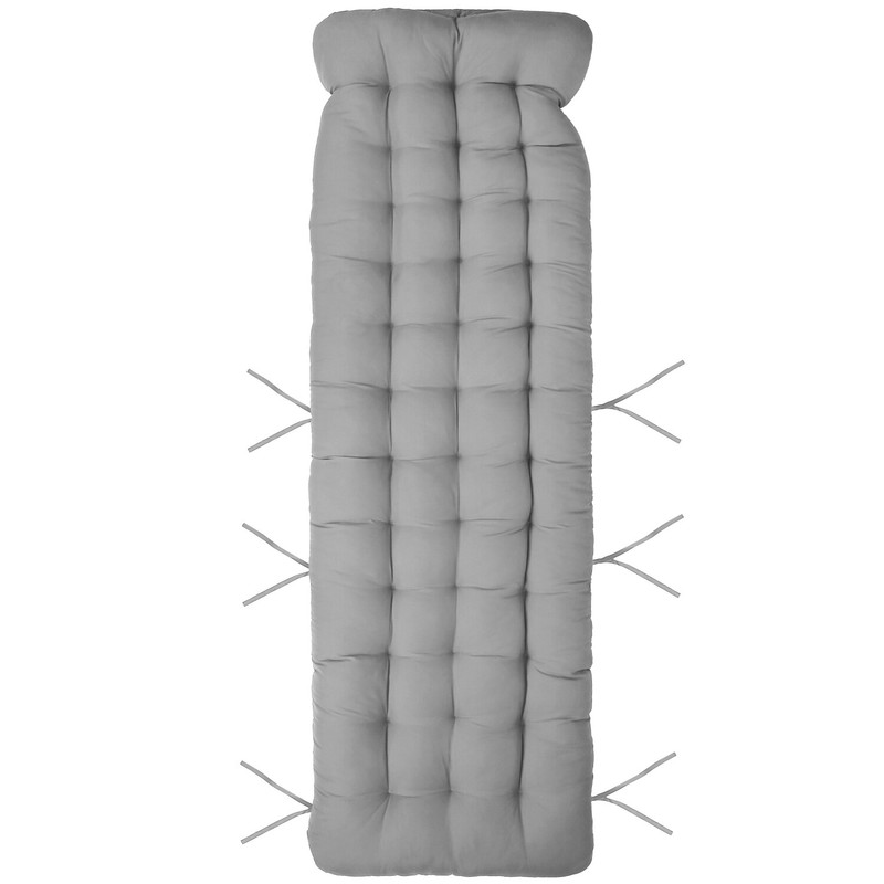 Folding Sleeping Cot Guest Bed with Mattress Portable Camping Lounger Cushion gallery