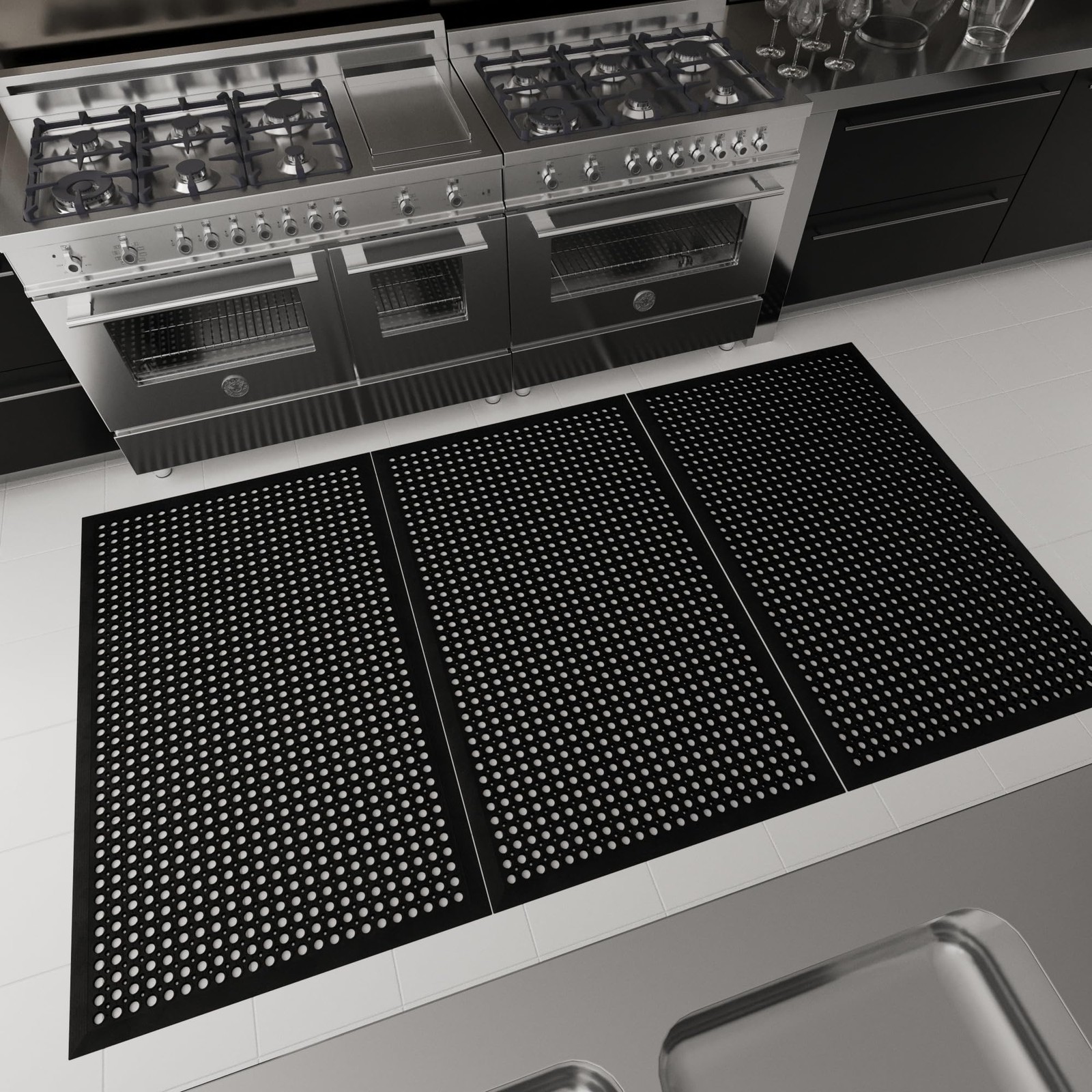 Heavy Duty Rubber Floor Mat – Non-Slip, Waterproof, Easy to Clean – Anti-Fati... gallery