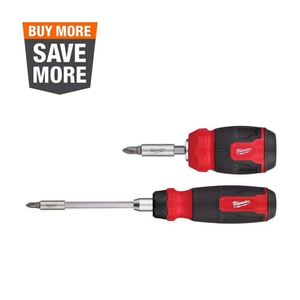 Milwaukee 14-in-1 Ratcheting Multi-Bit Screwdriver and 8-in-1 Compact (2-Pack) gallery