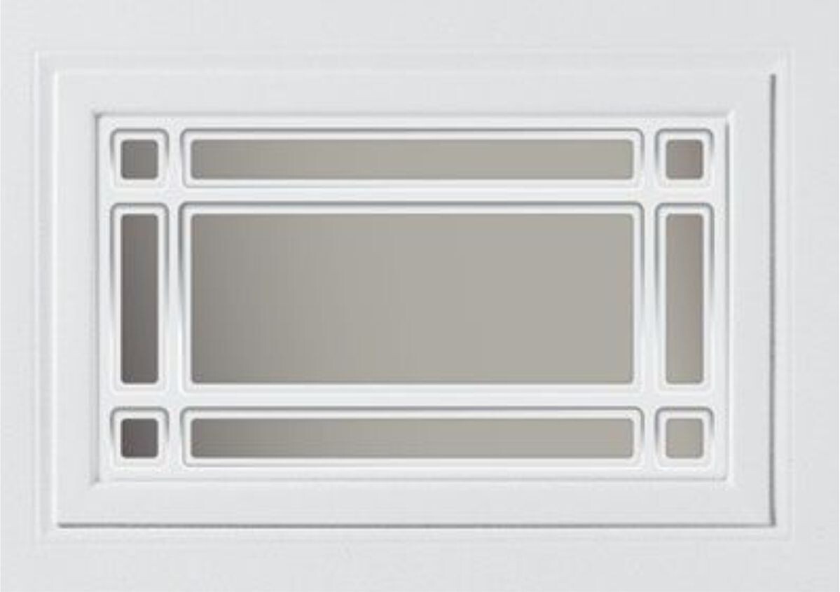 CLOPAY Prairie 510 Replacement Window Inserts /Short Panel Garage Door White gallery