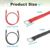 2 PCS 8 AWG Battery Cable, 2FT with 5/16" SC Terminals, Red Black gallery