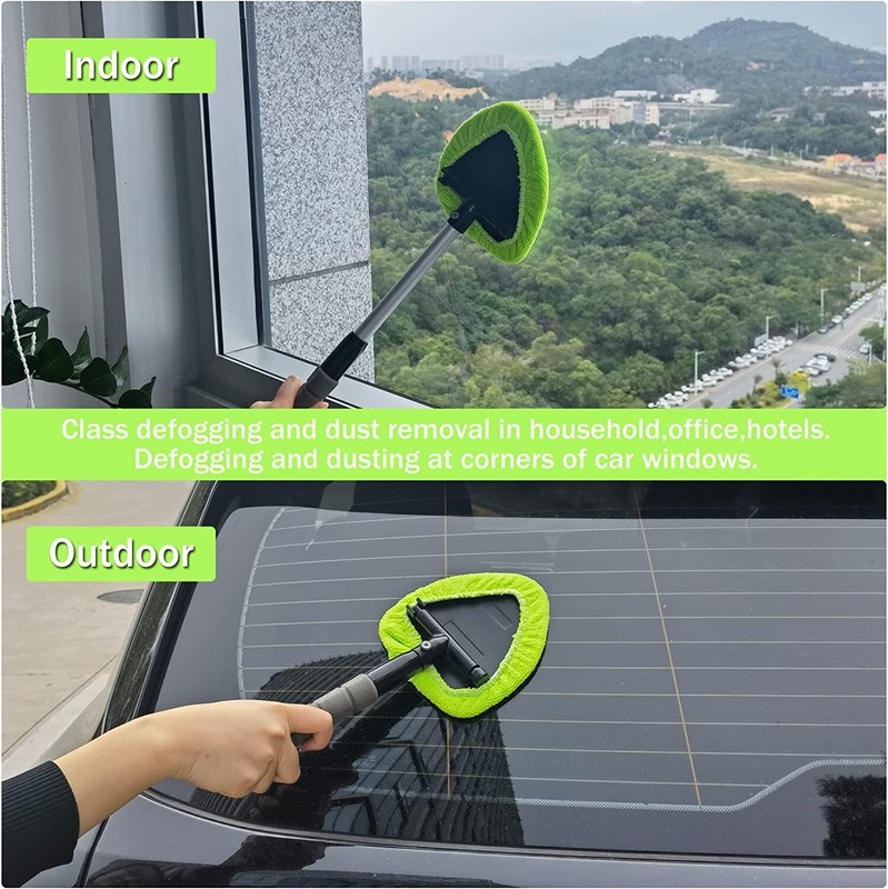 Windshield Cleaning Tool Kit Car Window Glass Wiper Cleaner Brush Pad Extendable gallery