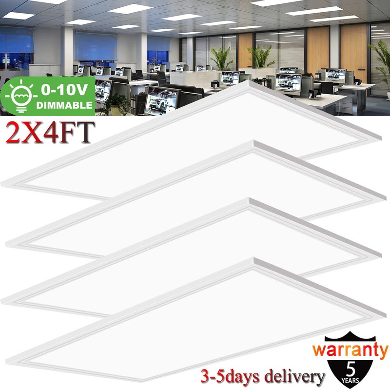 4 Pack 2X4 FT Ultra Thin LED Flat Panel Lighting / LED Drop Ceiling Light Panels gallery