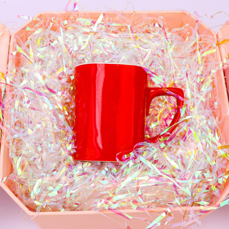 150 Grams / 5.3 Oz Sparkly Easter Grass Iridescent Film PP Hamper Shreds & Stran gallery
