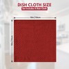 Premium Dish Cloth 100% Cotton 12 x 12 12 x 12 - Pack of 4 Passionate Red gallery