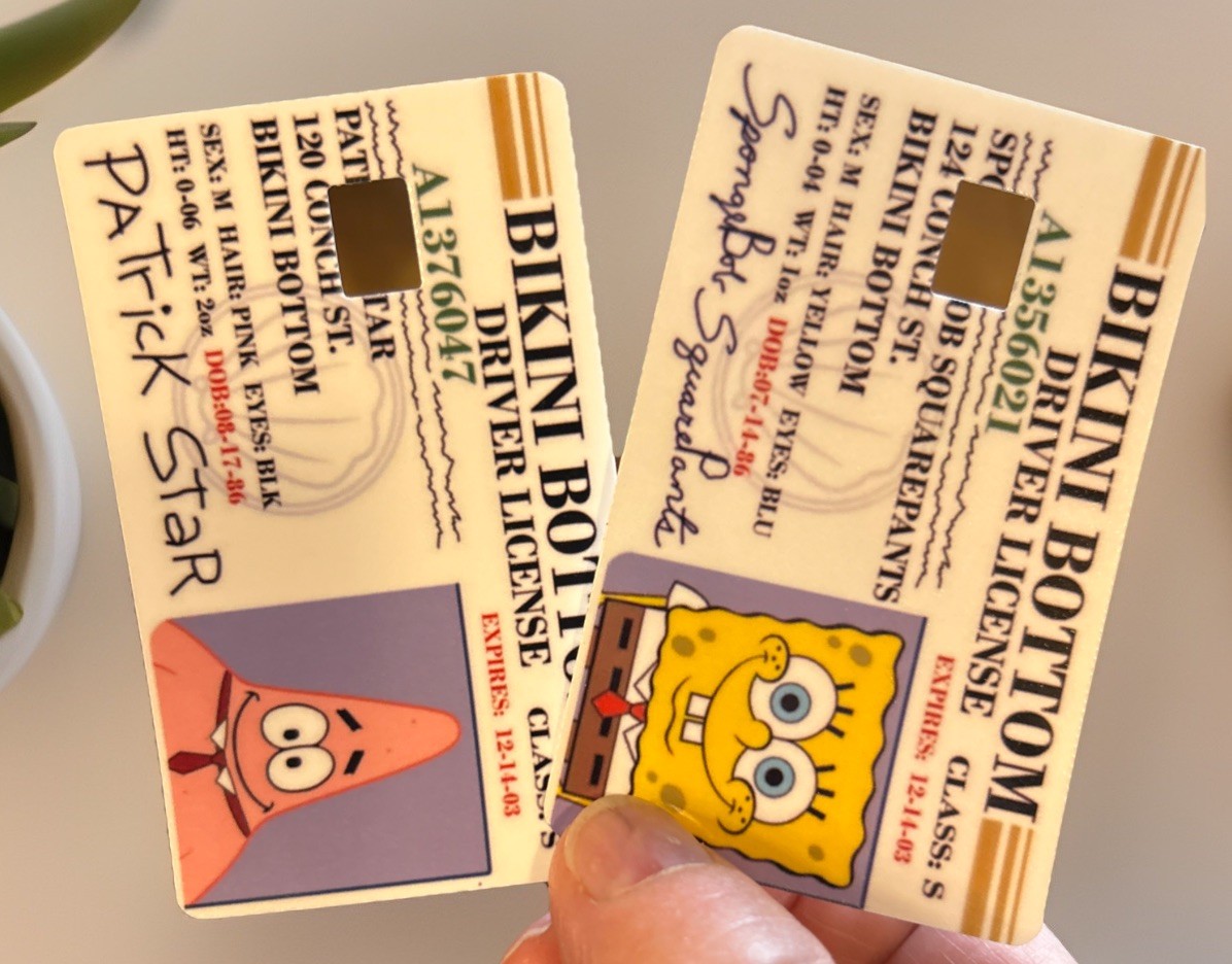 2 Pack Funny SpongeBob Patric Debit Credit Card Sticker Vinyl Decal Skin FanArt gallery