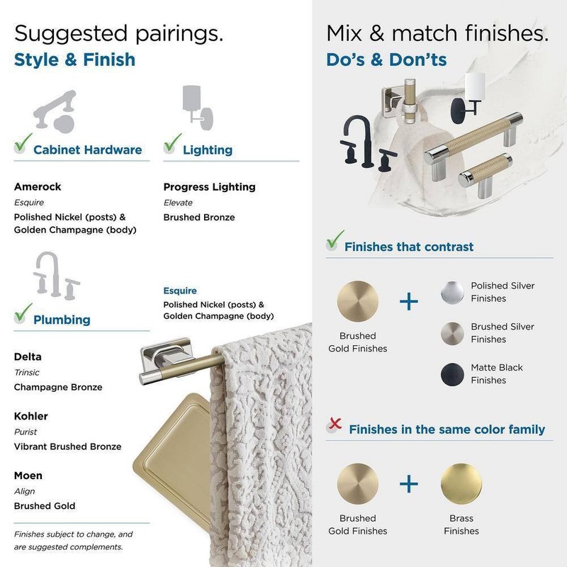 Amerock Esquire 5-7/8 in. L Single Post Toilet Paper Holder w/ Polished Nickel gallery