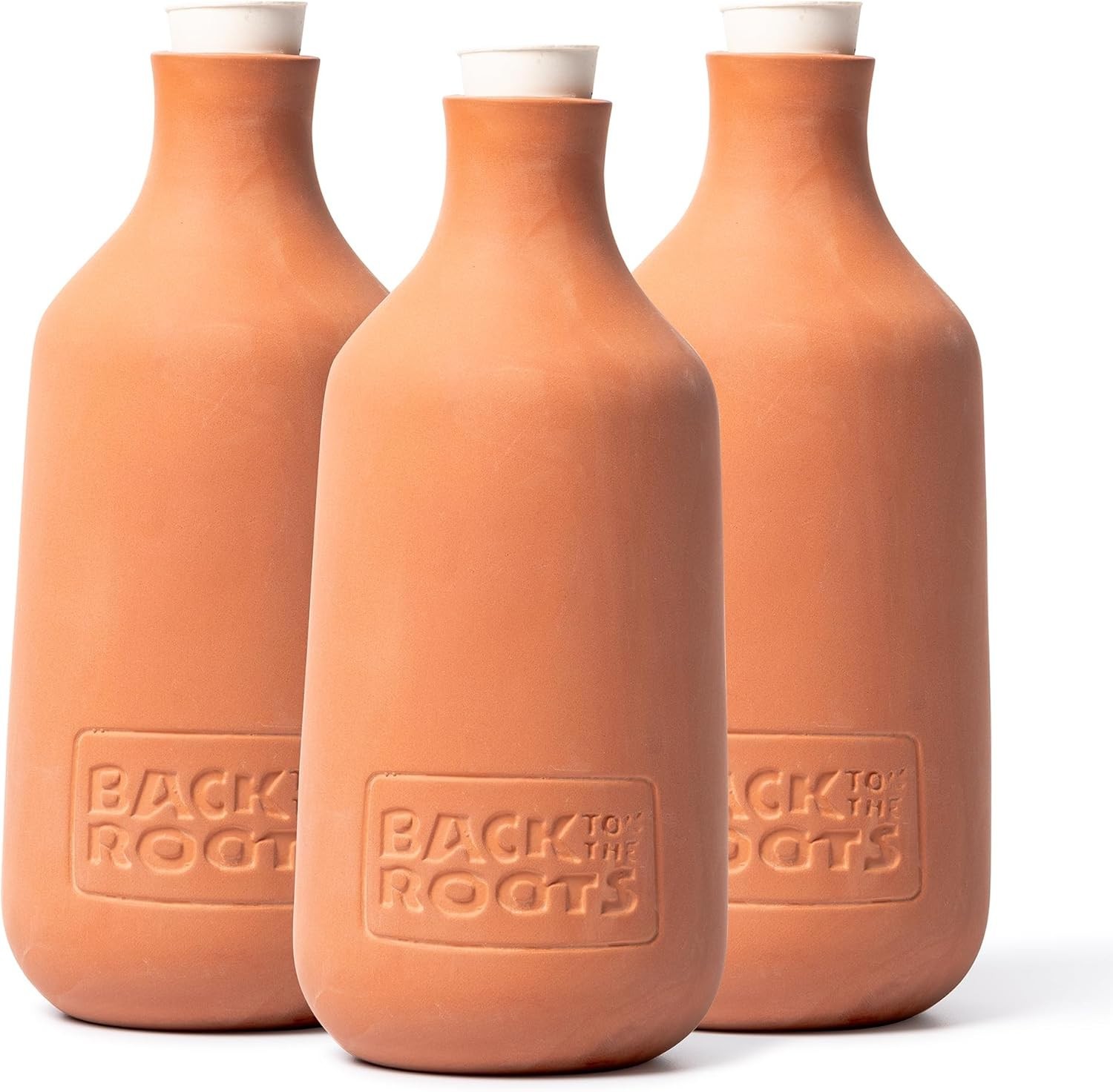 "3 pack Back to the Roots Self-Watering Terracotta Olla Pot, 700Ml Provides 1 We gallery