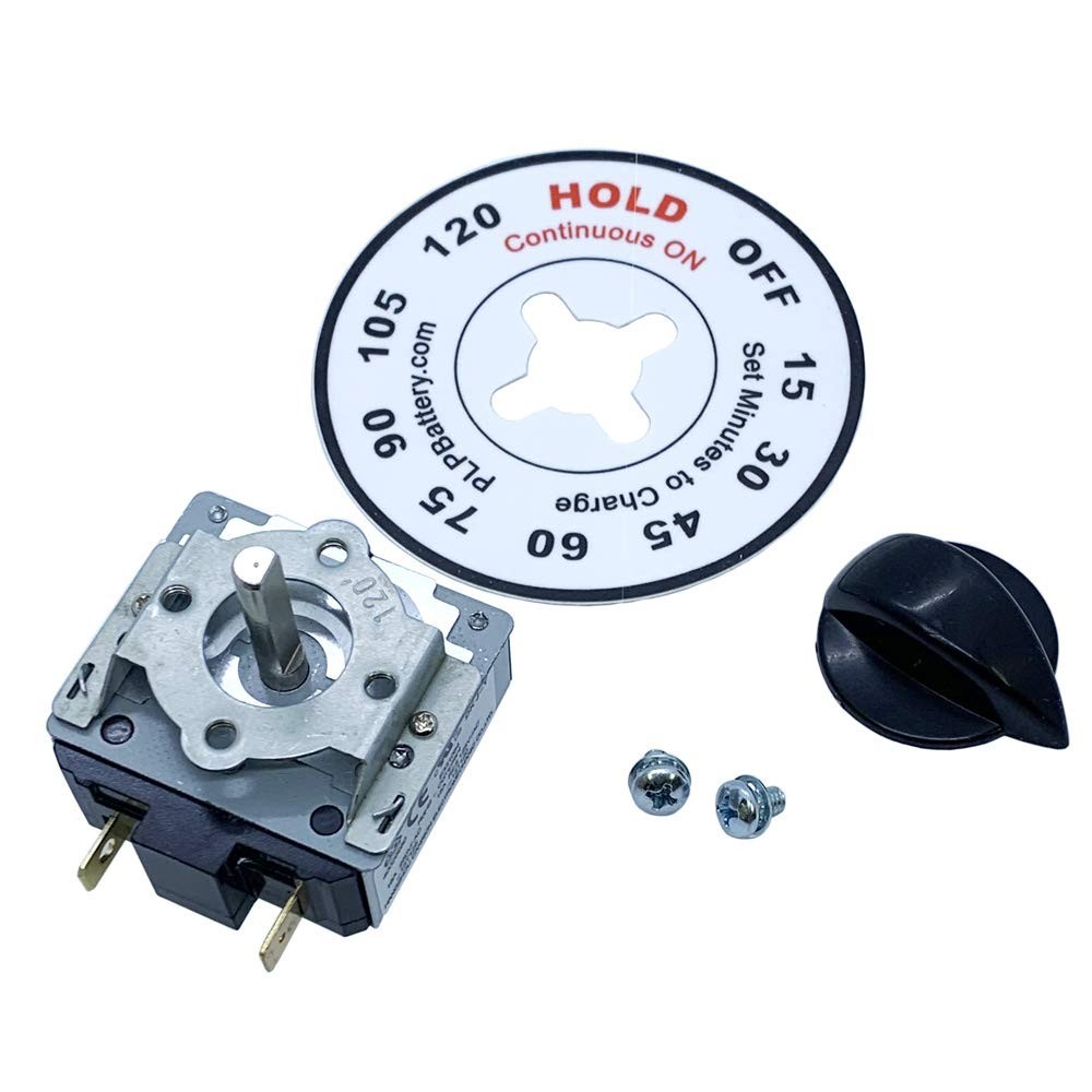 Battery Charger Timer Kit 120 Min Hold Screw Panel Mount PowerForged gallery