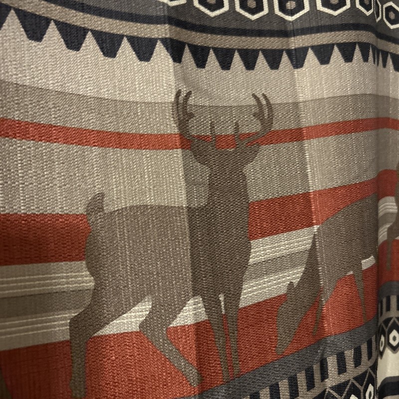 Better Homes & Gardens Rustic Lodge Bear, Elk, Shower Curtain Black Rust Brown gallery