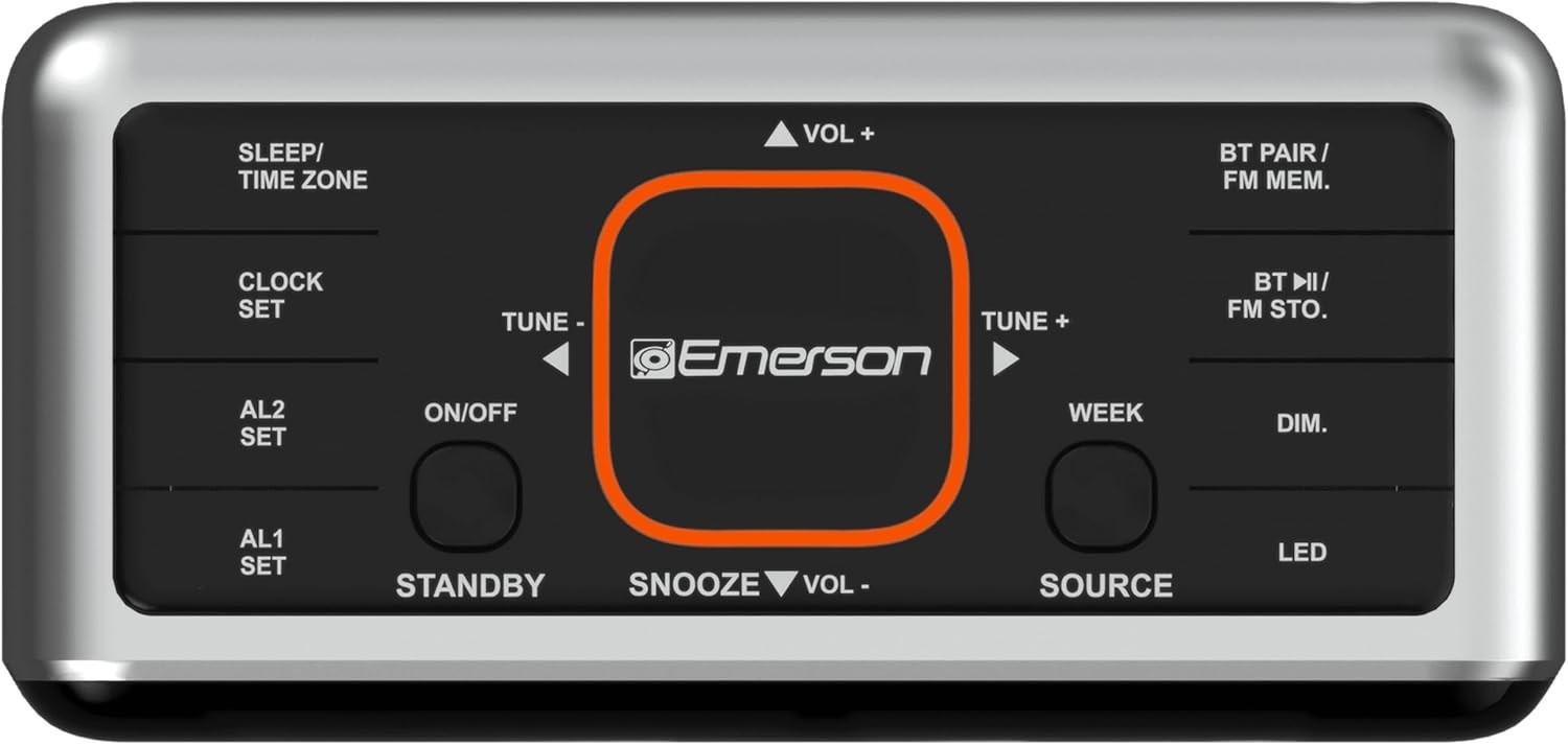 Emerson SmartSet Dual Alarm Clock Radio, USB port for iPhone/iPad/iPod/Android gallery