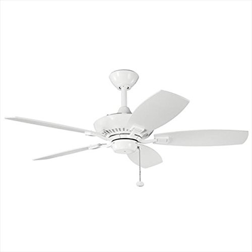 Builder Fans 300107WH Canfield Ceiling Fan in White /RM#G4H4E54 E4R46T32509951 gallery